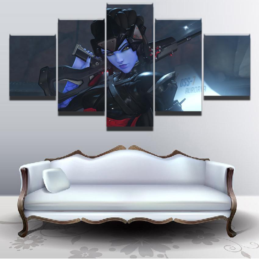 Overwatch Widowmaker 3 Champion Gaming Canvas Wall Art
