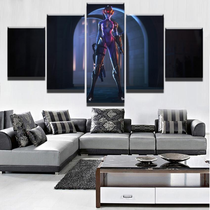 Overwatch Widowmaker Champion Gaming Canvas Wall Art