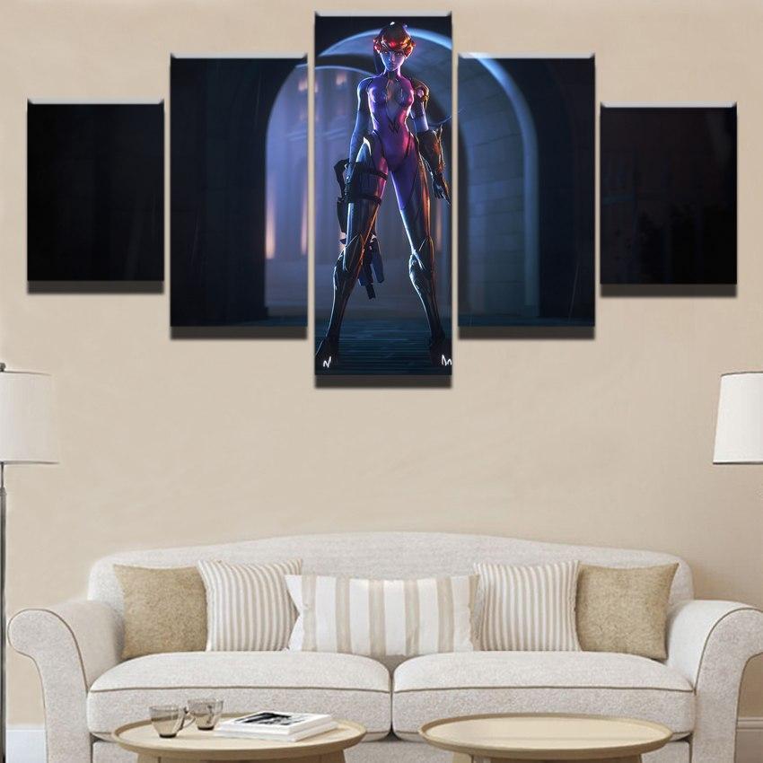 Overwatch Widowmaker Champion Gaming Canvas Wall Art