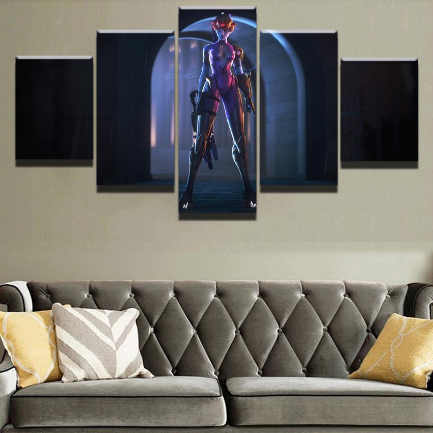Overwatch Widowmaker Champion Gaming Canvas Wall Art
