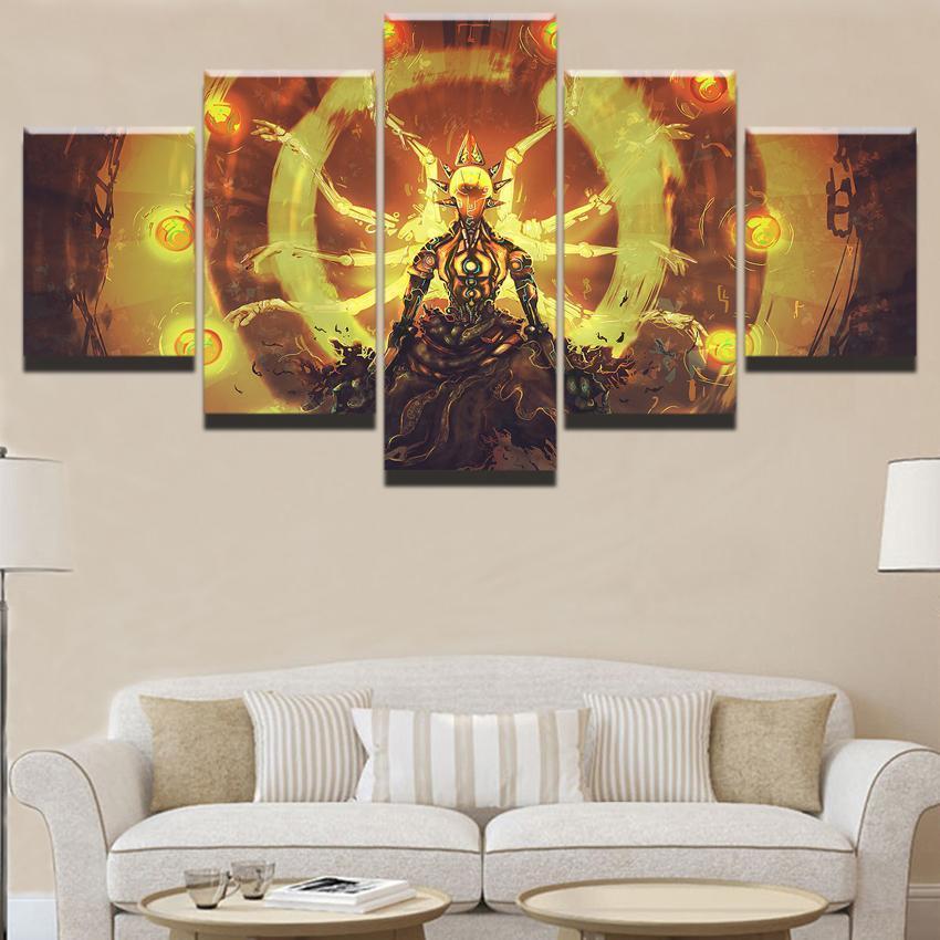 Overwatch Zenyatta Champion Gaming Canvas Wall Art