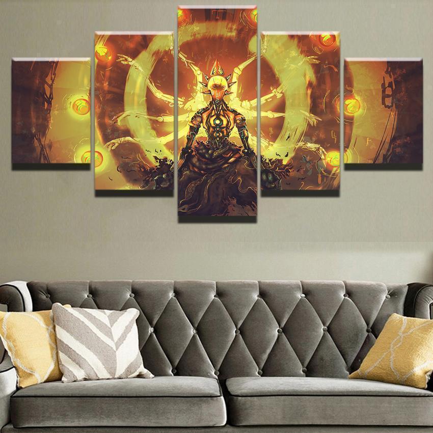 Overwatch Zenyatta Champion Gaming Canvas Wall Art