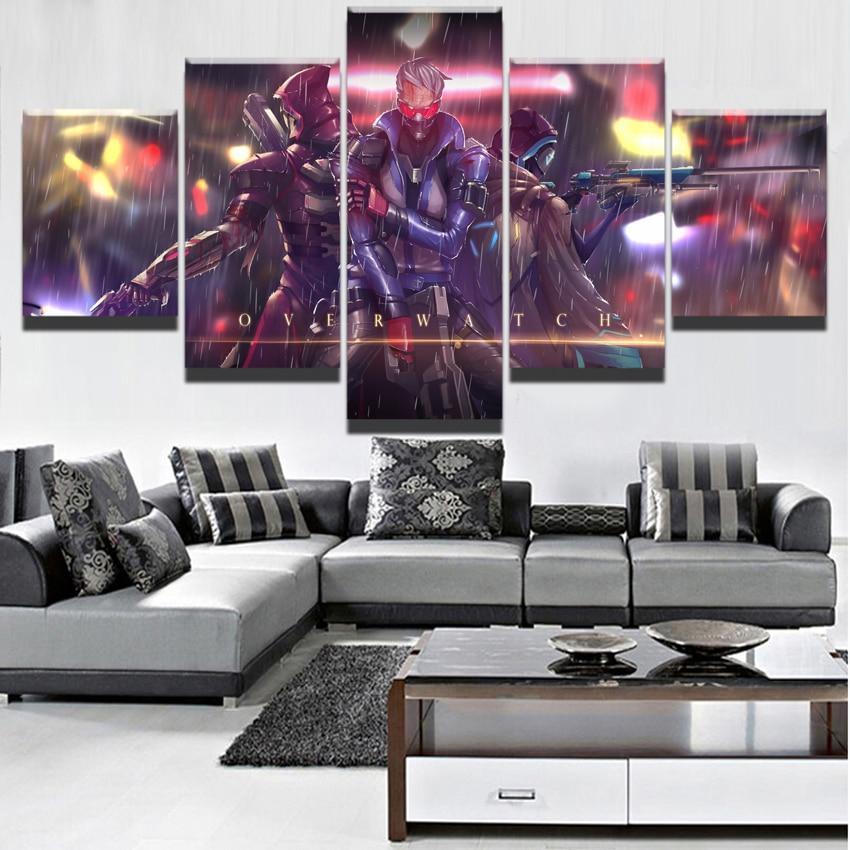 OverwatchCharacters Poste Gaming Canvas Wall Art