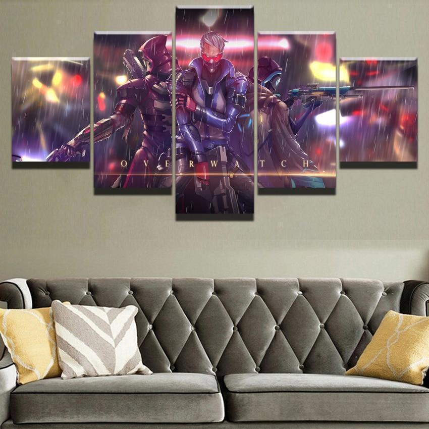 OverwatchCharacters Poste Gaming Canvas Wall Art