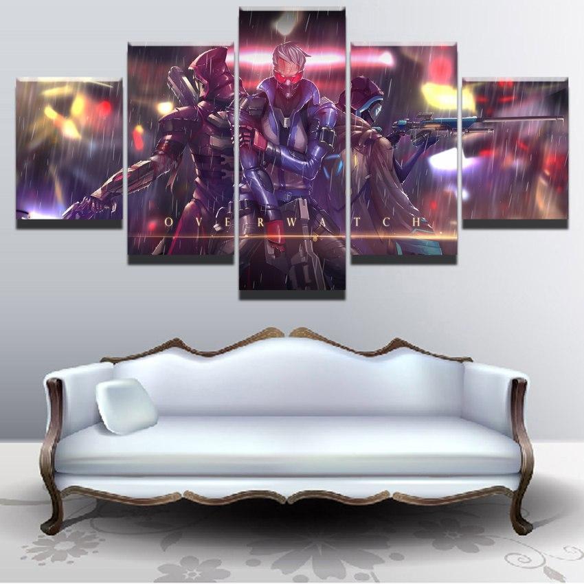 OverwatchCharacters Poste Gaming Canvas Wall Art
