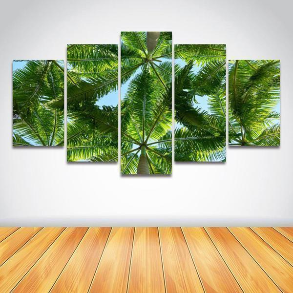 Palm Tree Landscape Beach Modular Nature Canvas Wall Art