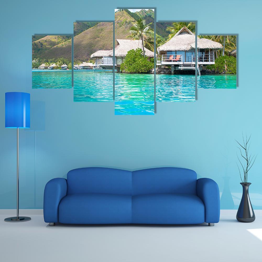 Paradise Bungalows Nature Canvas Wall Art