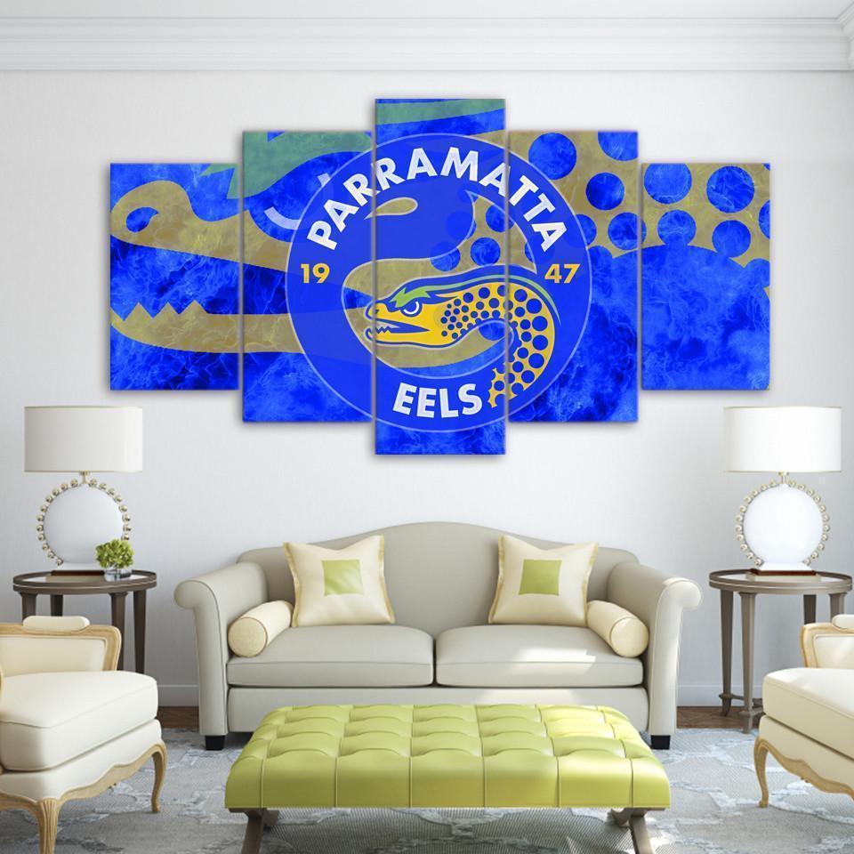Parramatta Eels 2 NRL Football Canvas Wall Art