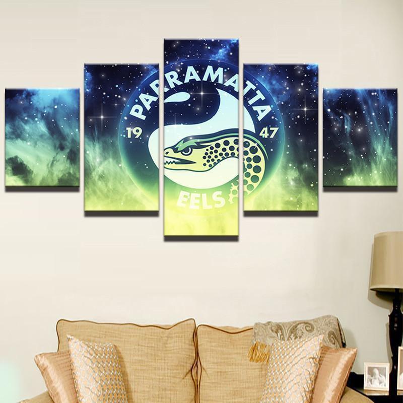 Parramatta Eels NRL Football Canvas Wall Art
