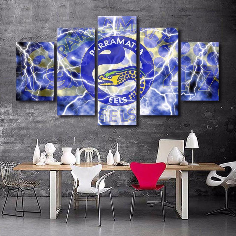 Parramatta NRL Football Canvas Wall Art