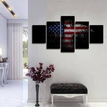 Patriotic Eagle Wall Army Canvas Wall Art