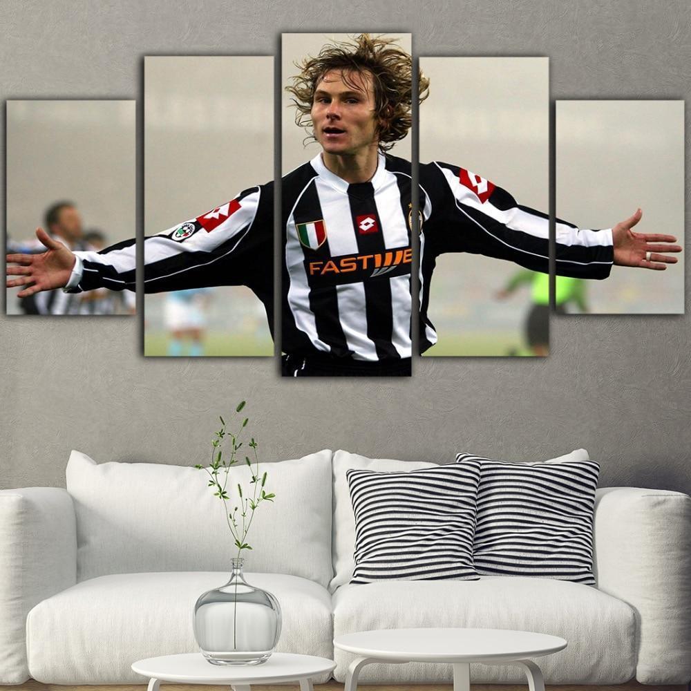 Pavel Nedved Celebration Sport Canvas Wall Art