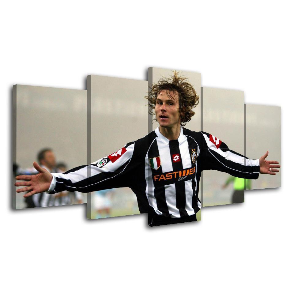 Pavel Nedved Celebration Sport Canvas Wall Art