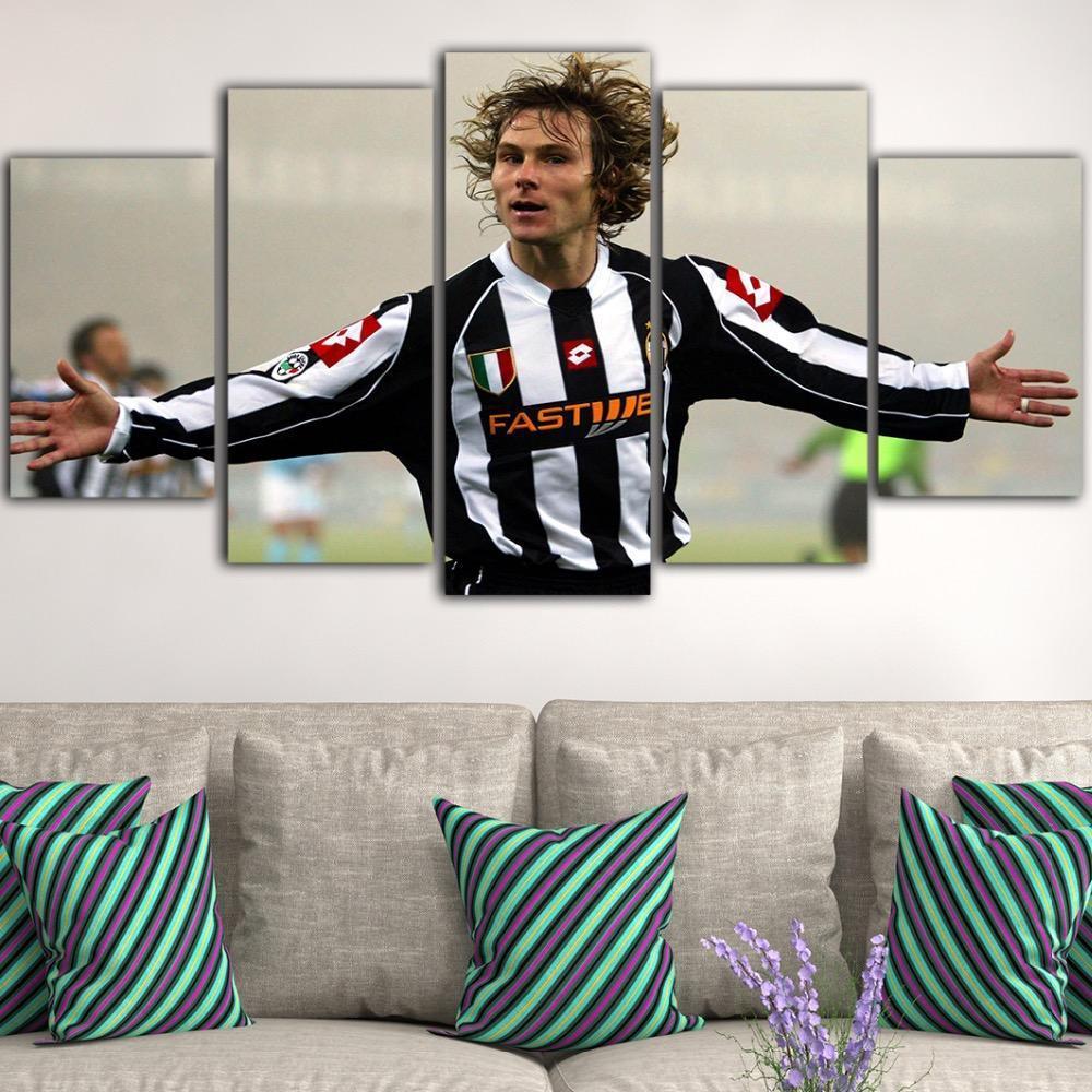 Pavel Nedved Celebration Sport Canvas Wall Art