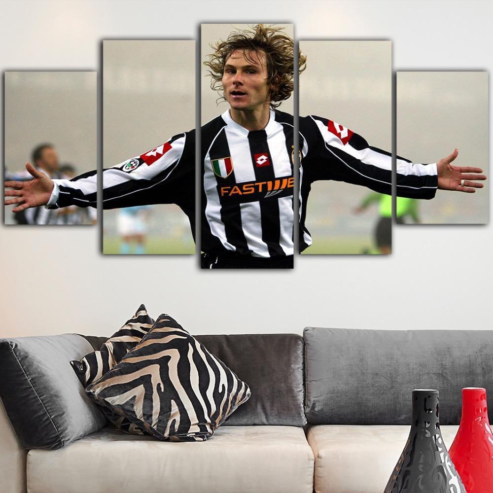 Pavel Nedved Celebration Sport Canvas Wall Art