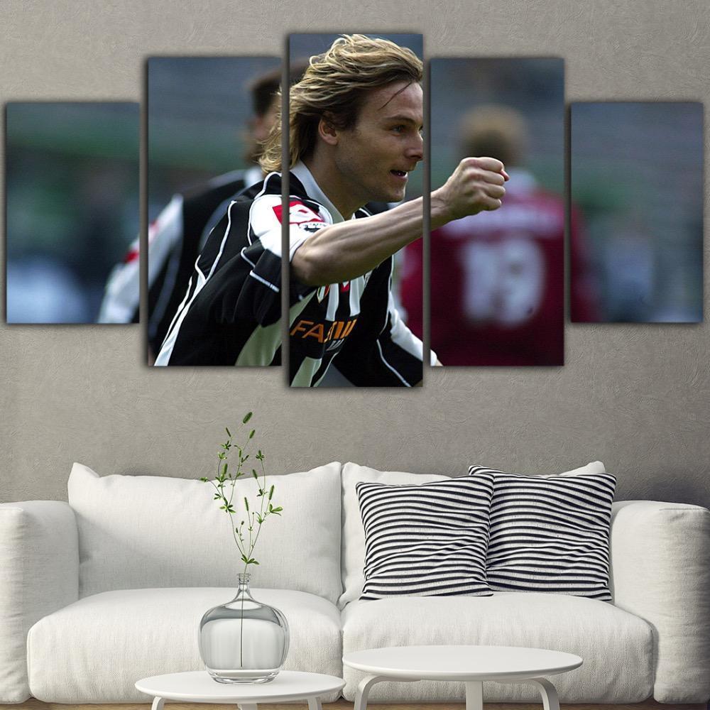 Pavel Nedved Celebration v2 Sport Canvas Wall Art