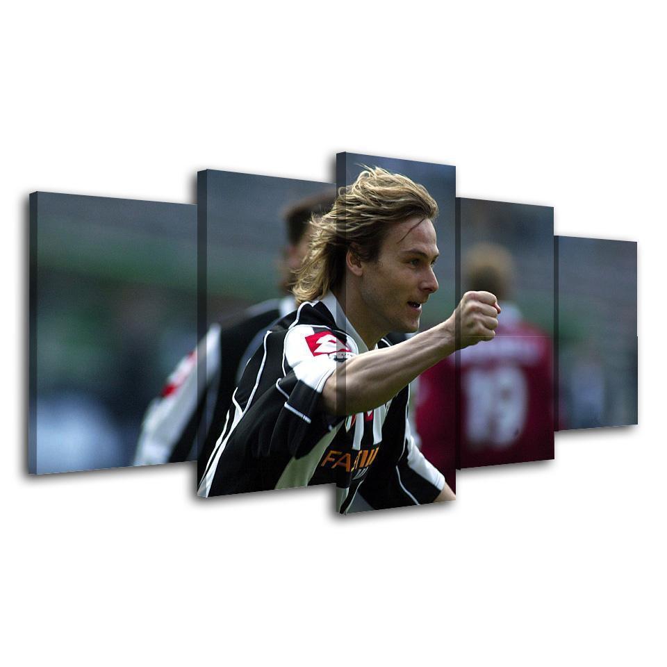 Pavel Nedved Celebration v2 Sport Canvas Wall Art