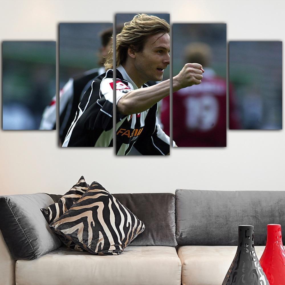 Pavel Nedved Celebration v2 Sport Canvas Wall Art