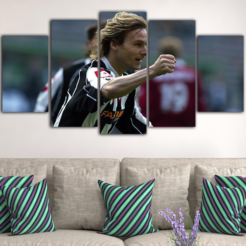 Pavel Nedved Celebration v2 Sport Canvas Wall Art