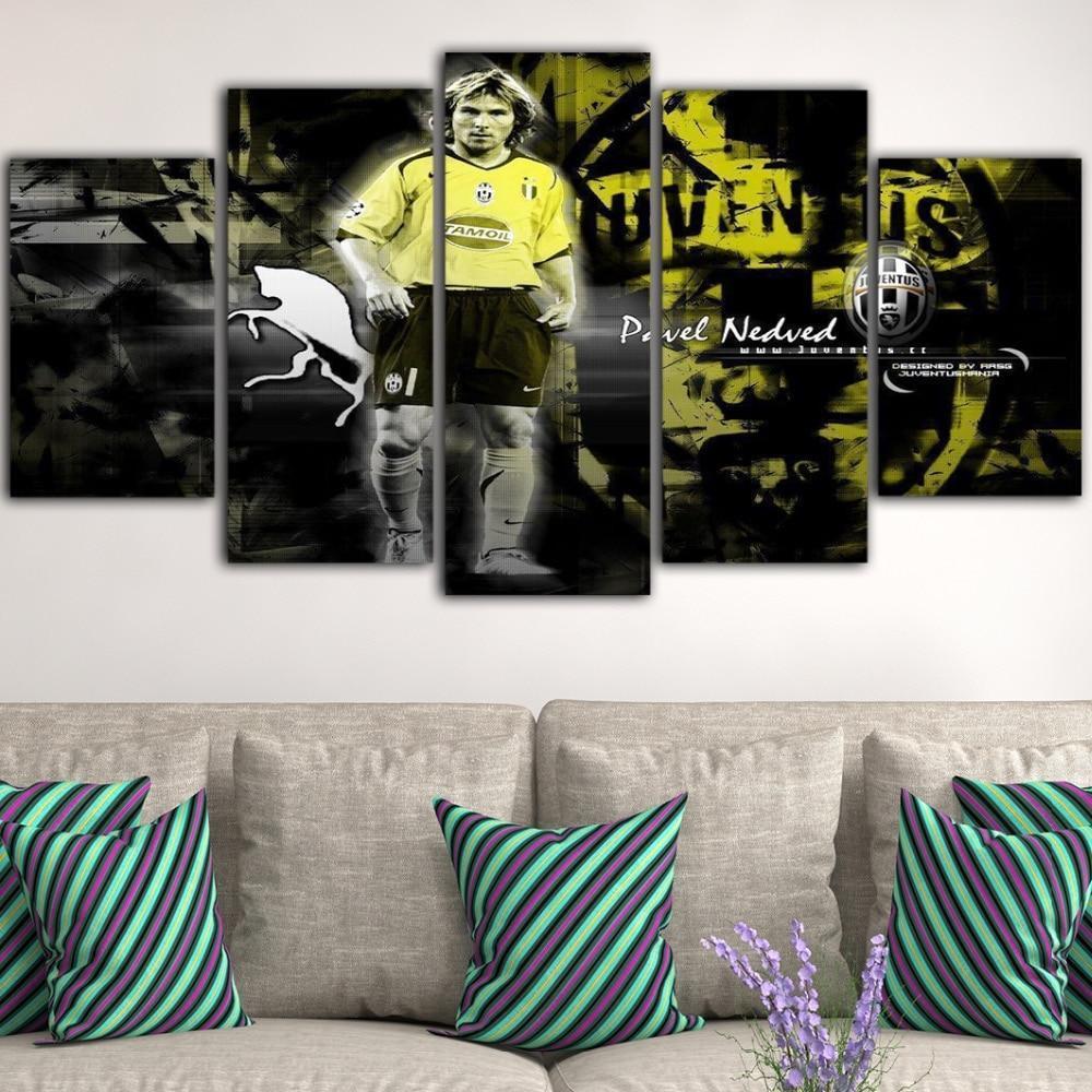 Pavel Nedved Juventus Sport Canvas Wall Art