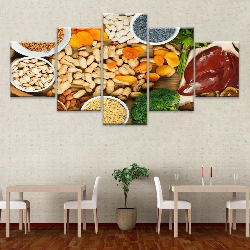 Peanut And Veggie Nature Canvas Wall Art