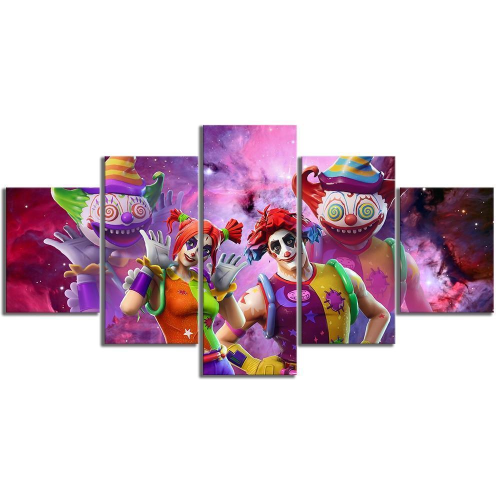 Peekabo and Nite Fortnite Gaming Canvas Wall Art