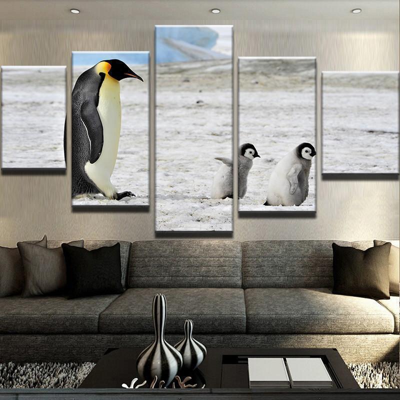 Penguin Animal Canvas Wall Art