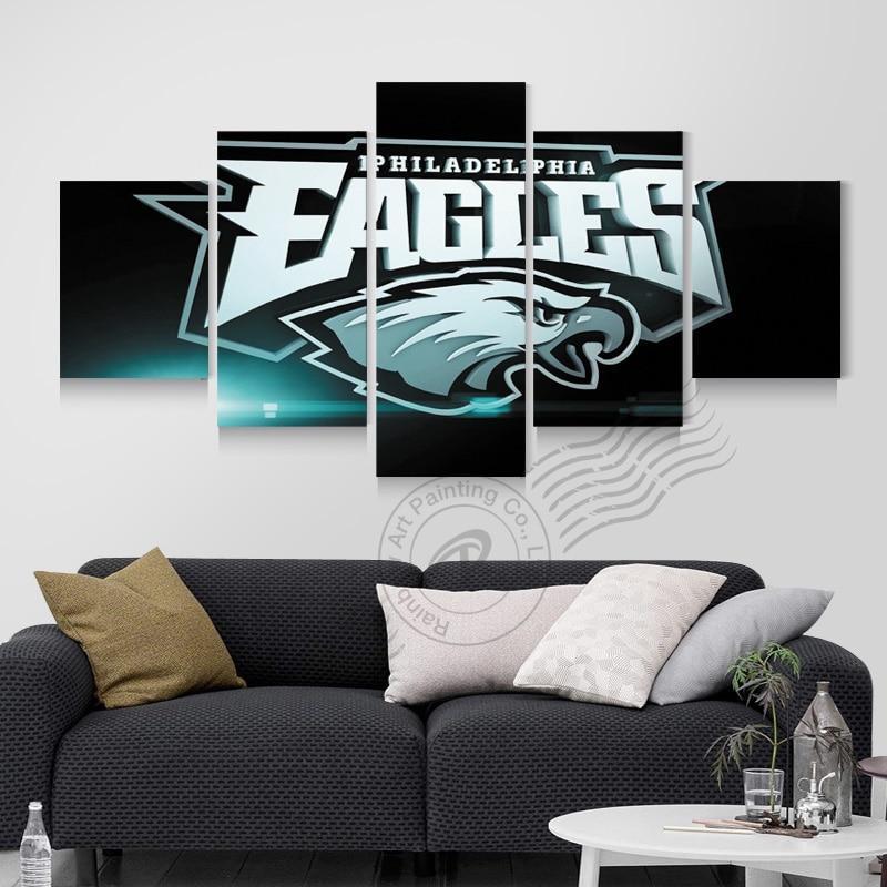 Philadelphia Eagle Logo  Football Canvas Wall Art