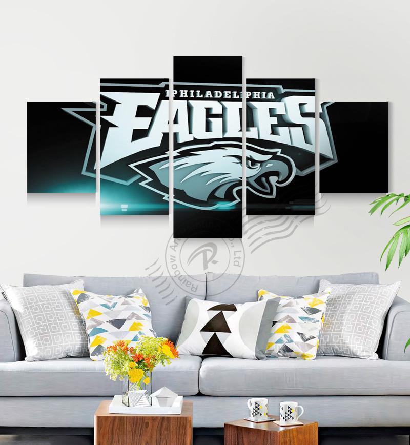 Philadelphia Eagle Logo  Football Canvas Wall Art