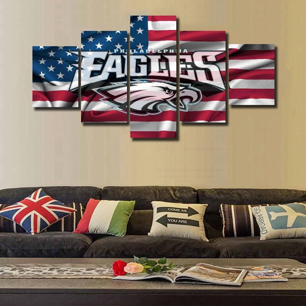 Philadelphia Eagles Logo  Football Canvas Wall Art
