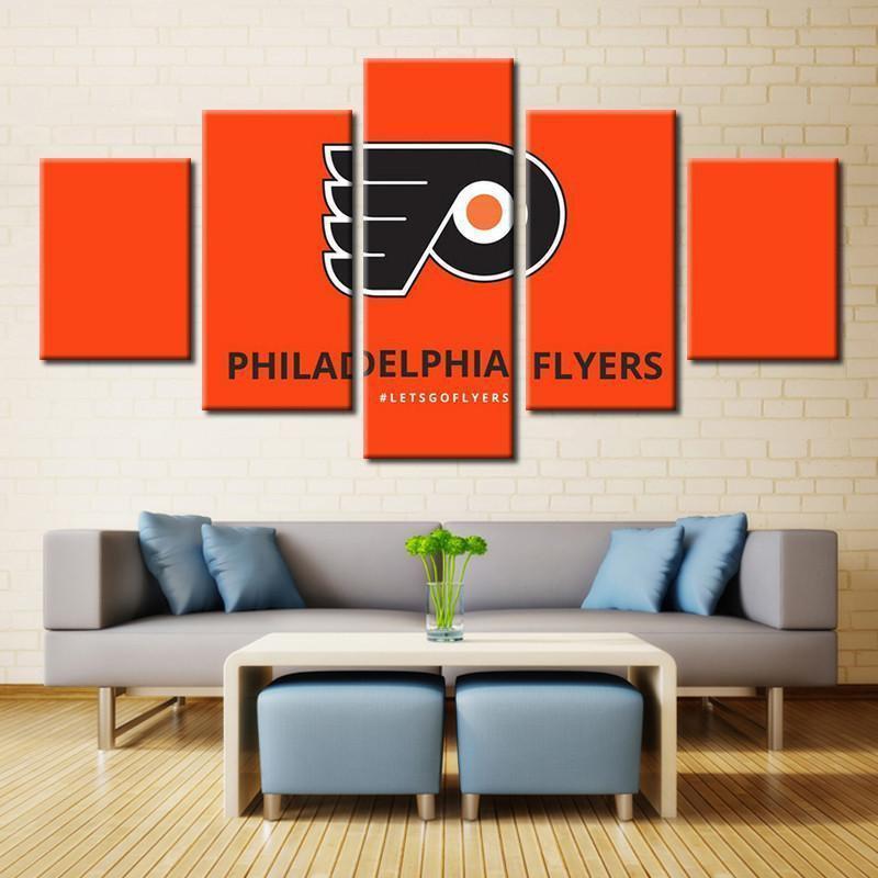 Philadelphia Flyers Logo   Ice Hockey Canvas Wall Art