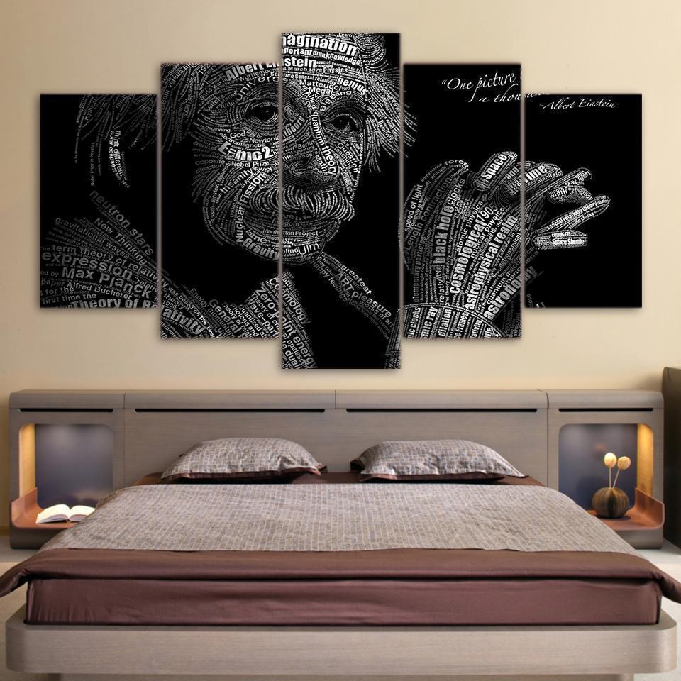 Physics Equation Albert Einstein Celebrity Canvas Wall Art