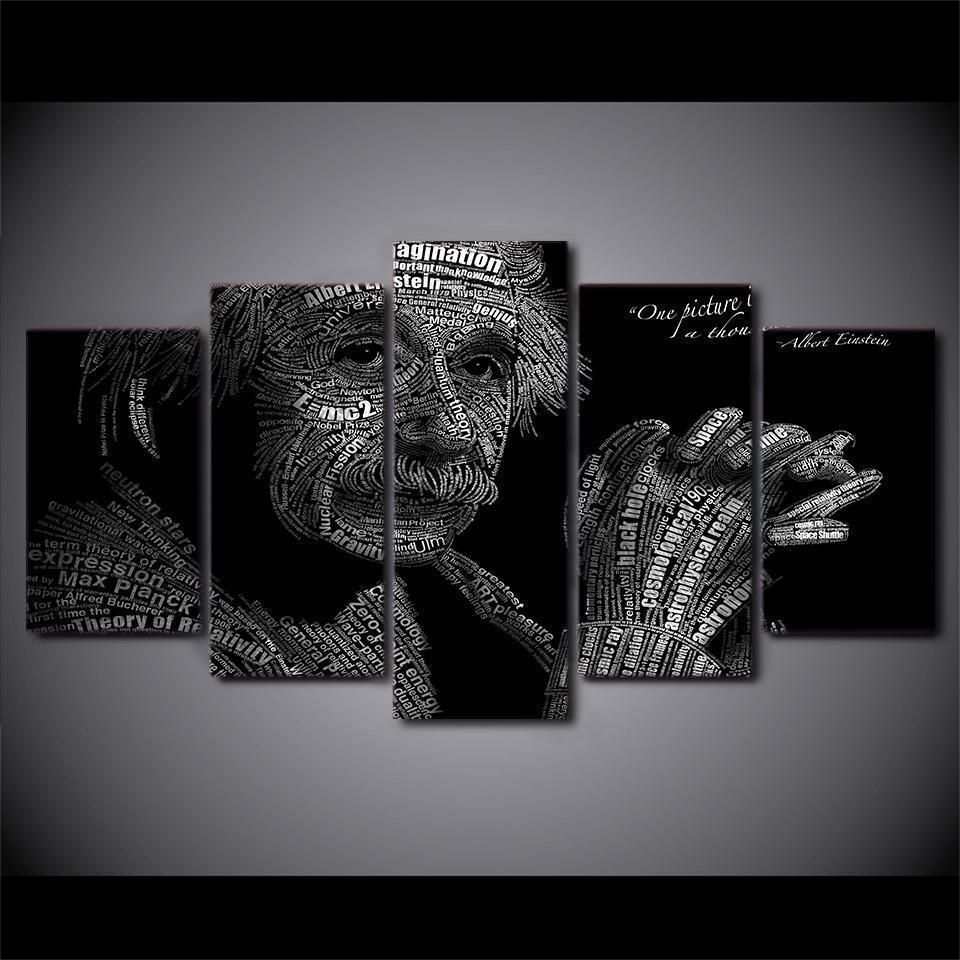Physics Equation Albert Einstein Celebrity Canvas Wall Art