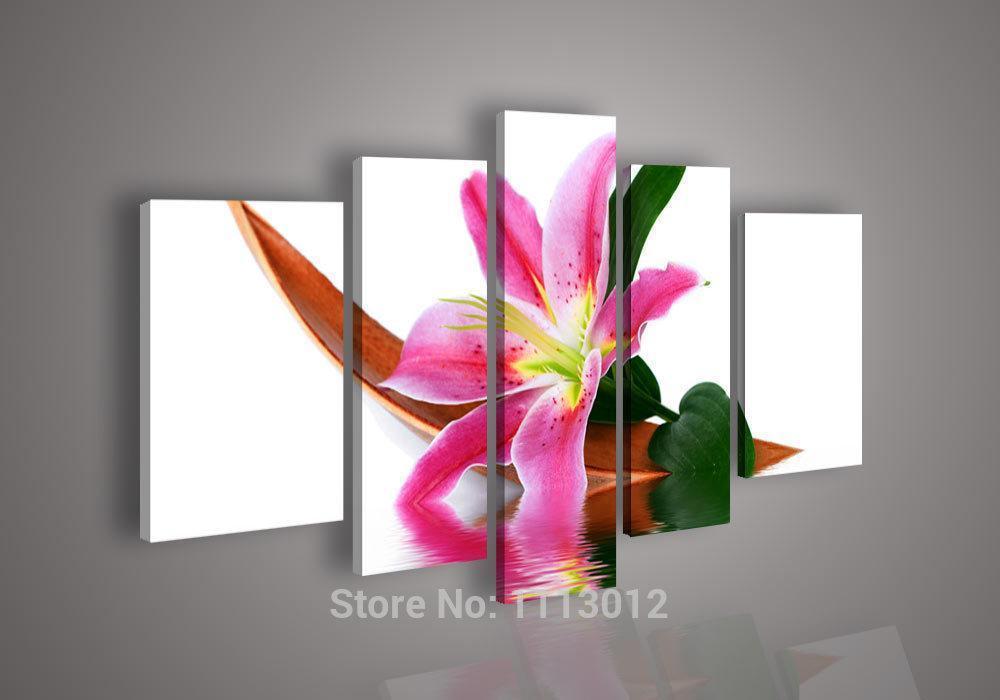 Pink Camellia Flower Nature Canvas Wall Art