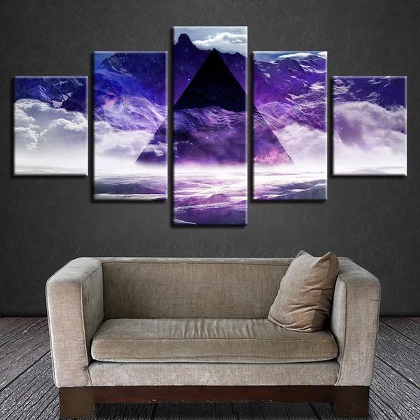 Pink Floyd Abstract Nature Canvas Wall Art