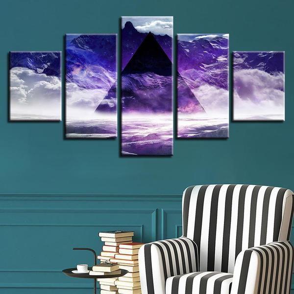 Pink Floyd Abstract Nature Canvas Wall Art