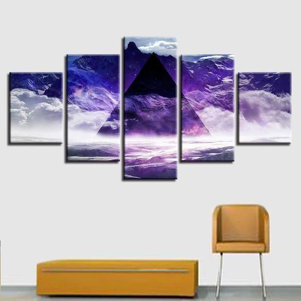 Pink Floyd Abstract Nature Canvas Wall Art