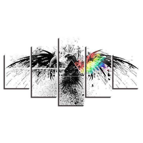 Pink Floyd Rock Music Abstract Eagle Abstract Animal Canvas Wall Art