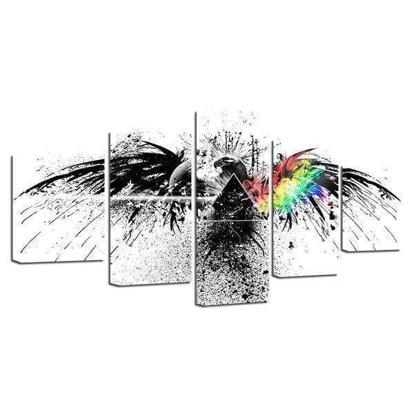 Pink Floyd Rock Music Abstract Eagle Abstract Animal Canvas Wall Art