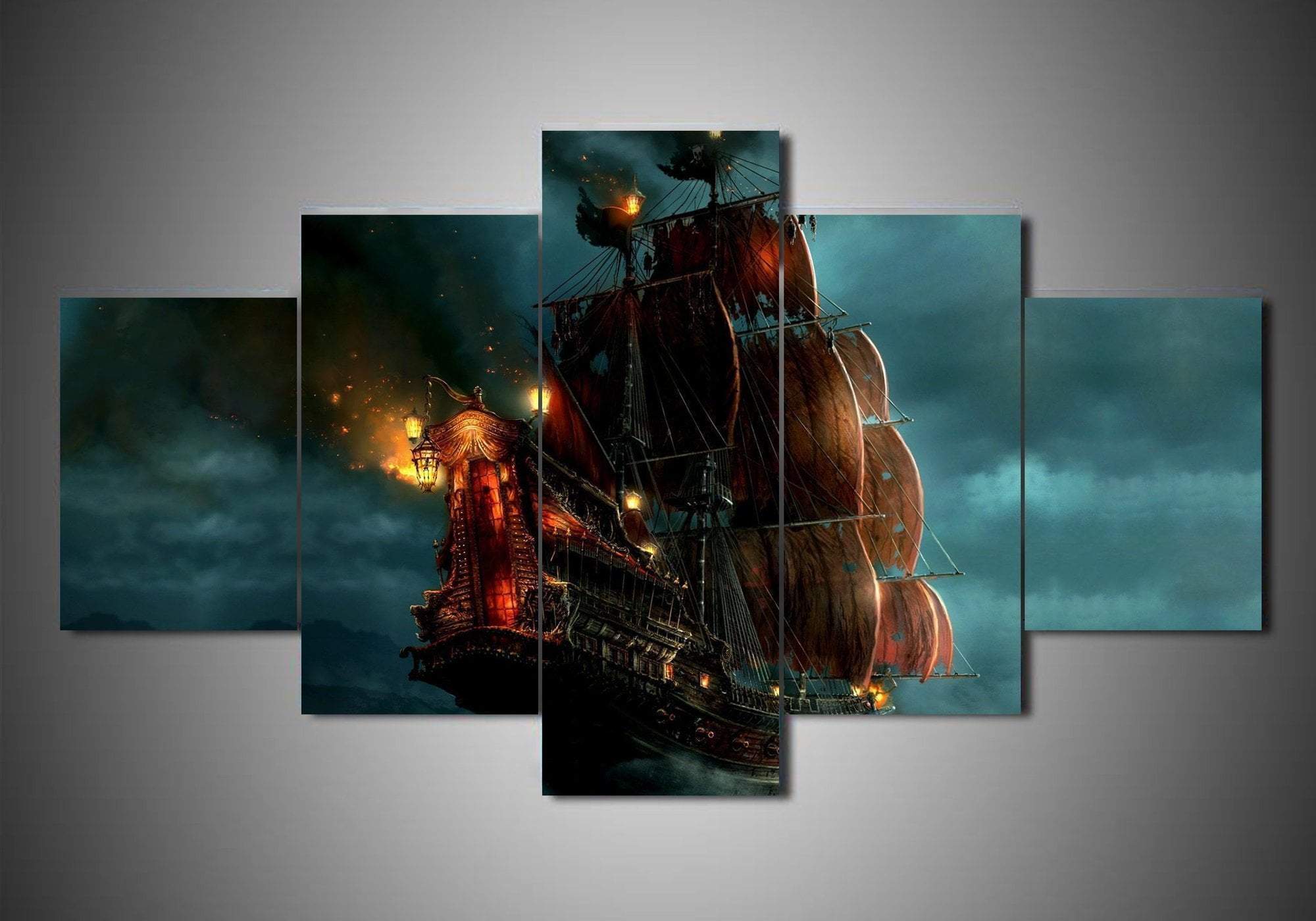 Pirates Of The Caribbean 5 Movie Canvas Wall Art
