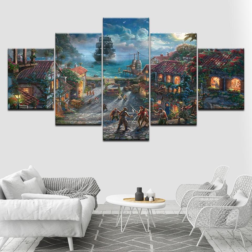 Pirates of the Caribbean At Christmas Movie Canvas Wall Art
