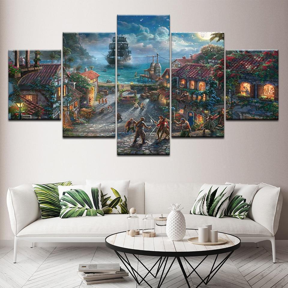 Pirates of the Caribbean At Christmas Movie Canvas Wall Art