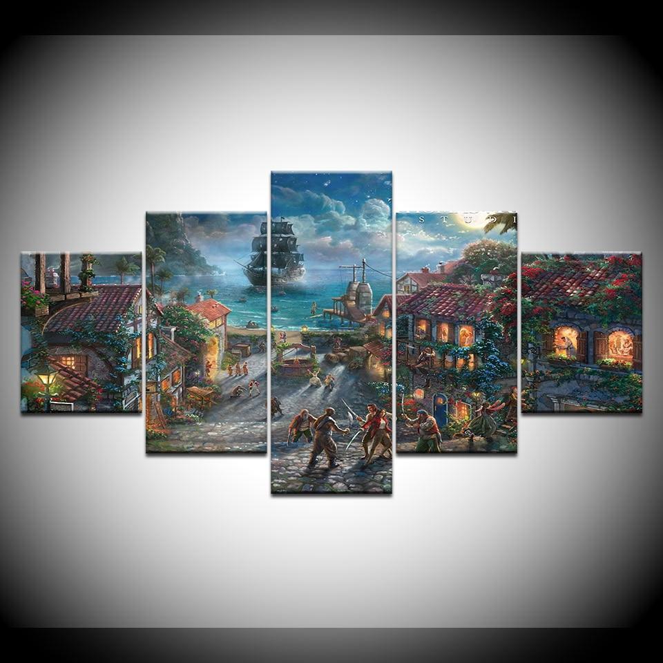 Pirates of the Caribbean At Christmas Movie Canvas Wall Art