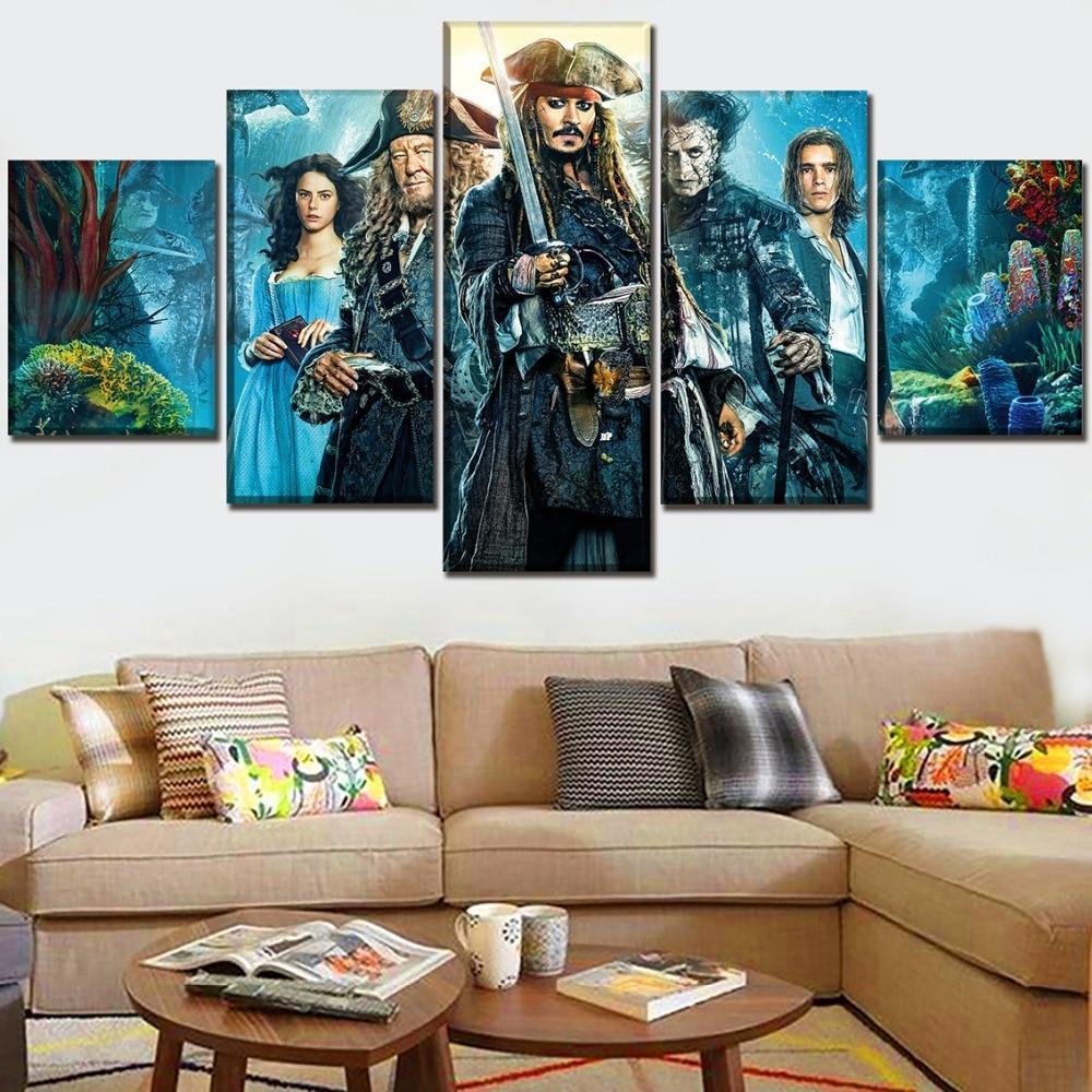 Pirates of the Caribbean: Dead Men Tell No Tales 1 Movie Canvas Wall Art