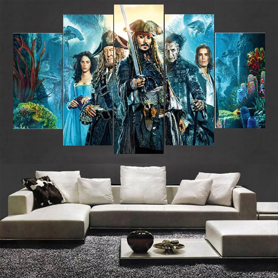 Pirates Of The Caribbean Movie Character Movie Canvas Wall Art