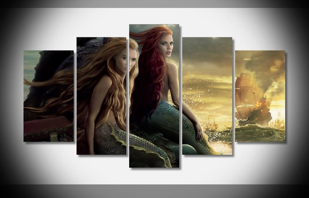 Pirates of the Caribbean: On Stranger Tides 1 Movie Canvas Wall Art