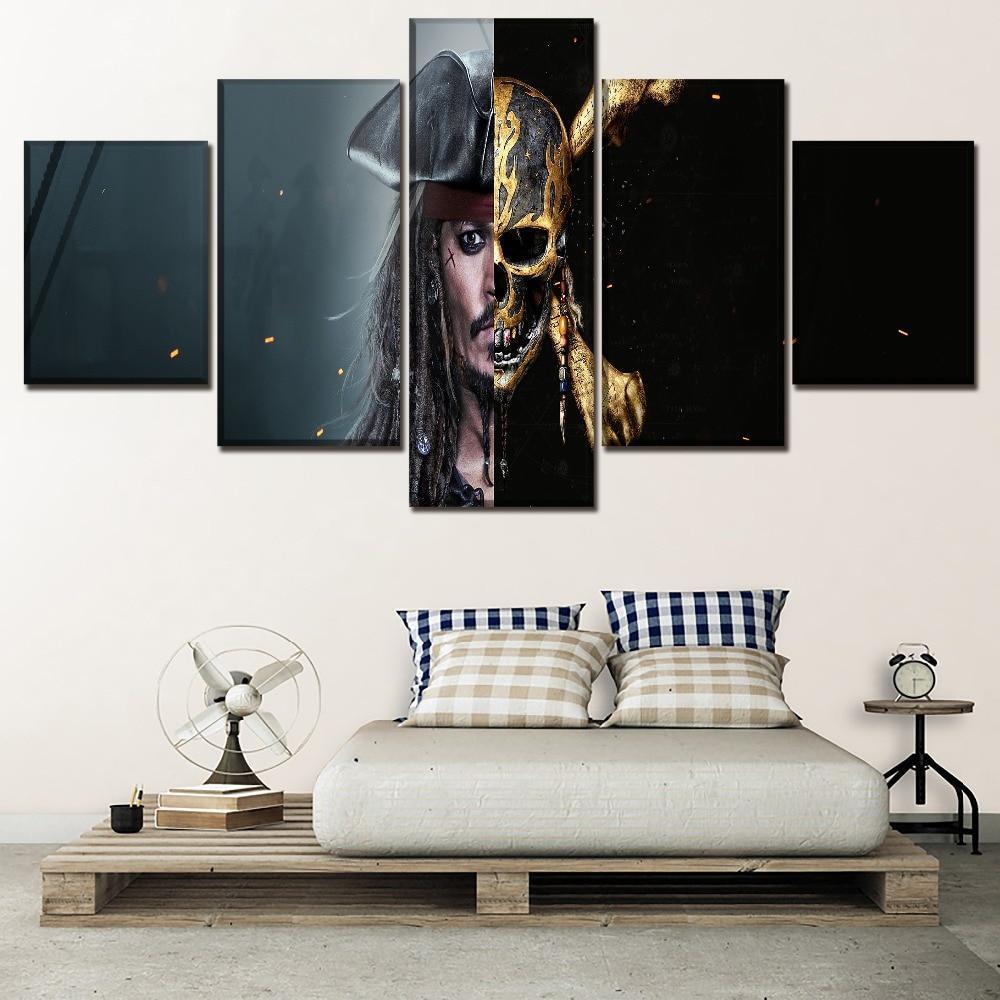 Pirates of the Caribbean Poster 2 Movie Canvas Wall Art