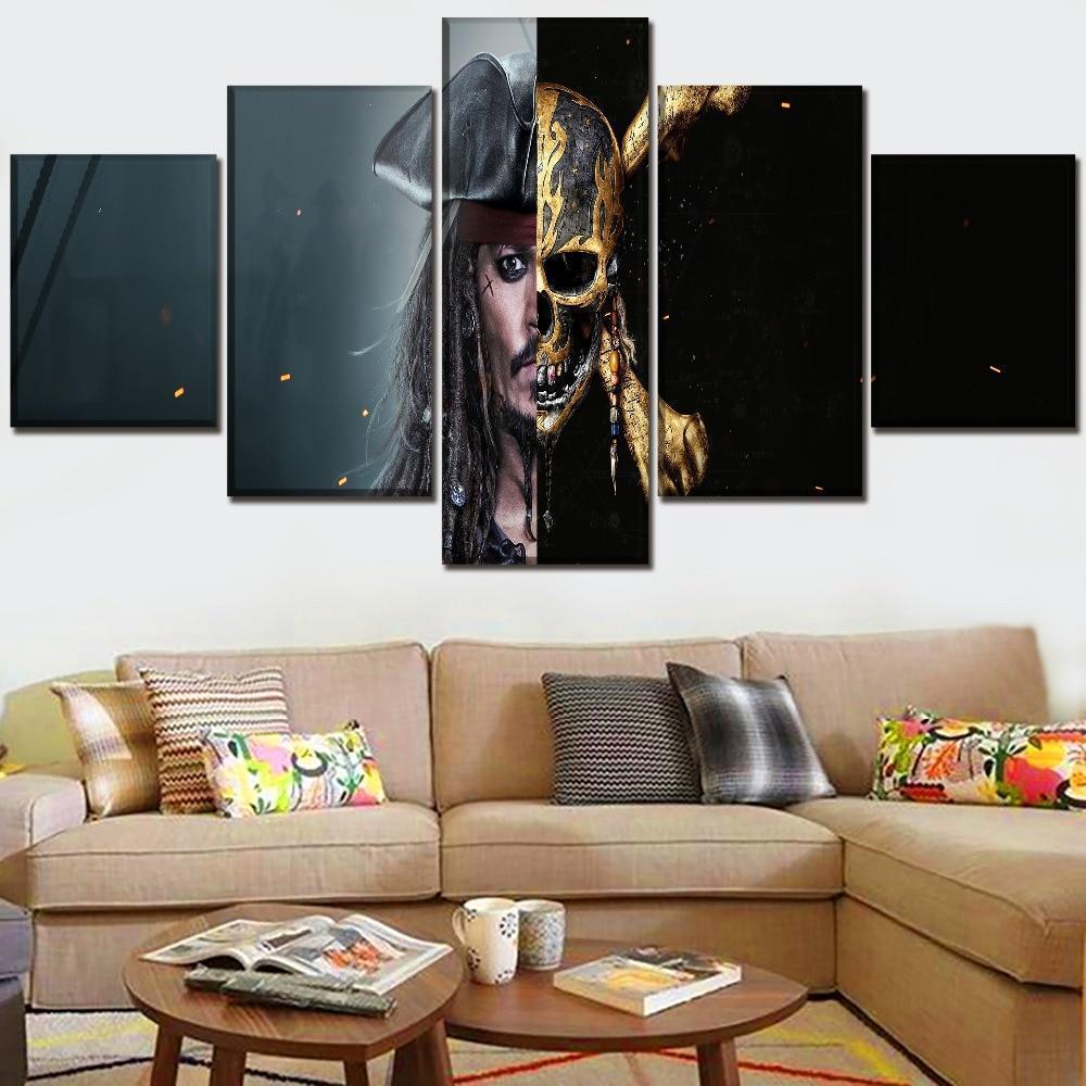 Pirates of the Caribbean Poster 2 Movie Canvas Wall Art