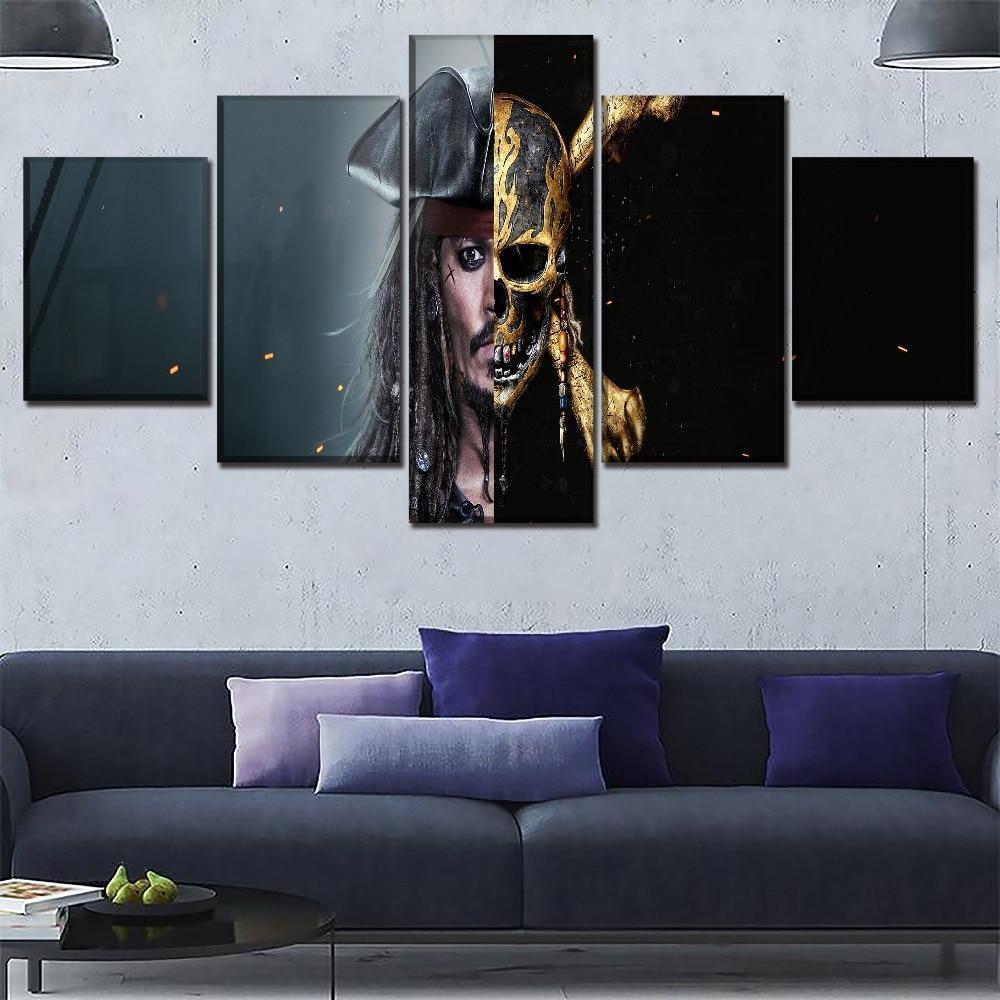 Pirates of the Caribbean Poster 2 Movie Canvas Wall Art