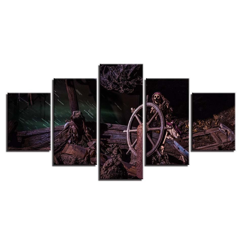 Pirates of the Caribbean: The Curse of the Black Pearl 1 Movie Canvas Wall Art